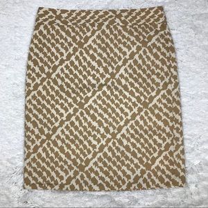 J. Crew Abstract Lattice Pencil Skirt